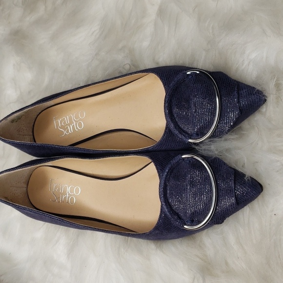 Franco Sarto Women's Vino Pump Navy embossed 5.5M - Picture 6 of 12